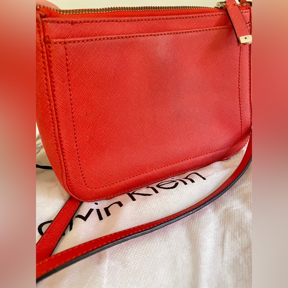 Calvin Klein Orange Crossbody Small Bag - Picture 5 of 8